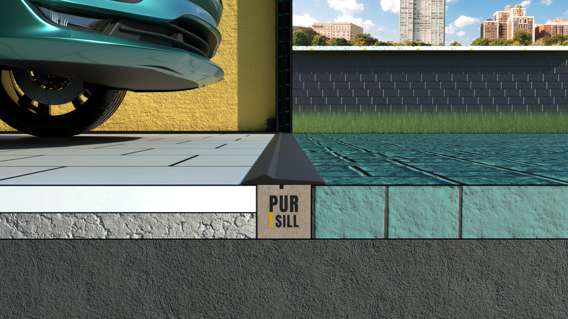 termo próg bramy garażowej grafika